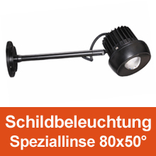 Schildbeleuchtung 80x50°