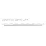 Profile brights 1000, L1000xB66xH19mm, direktmontage