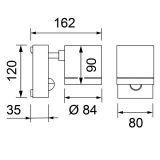 Zaky Mono LED Sensor | Decken- und Wandaufbauleuchte