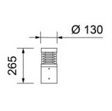 Pollerleuchte Tom Round II LED Mini, 265 mm - Art.Nr. 180-301-70