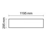 LED-Panel BUSINESS 120x30cm Rahmen weiss Phasen dimmbar