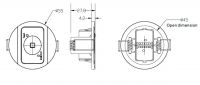 Einbau-Sicherheitsleuchte 2-6m IP20 260lm 3 H LI-ION Selbsttest