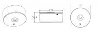 Sicherheitsleuchte 2-6m 220lm 3 H LI-ION Selbsttest Optik Fläch