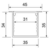 U-Profil mit Kragen Basic 35