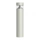 LED-Pollerleuchte Rund 8W, 800lm, 3000K, IP65, Silber